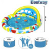 Игровой бассейн BESTWAY 120х117х46см с обучающими фигурками 45л от 4 мес 52378 BW